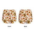 thumbnail image 3 of Susaid Burger Print Women's High Waisted Running Shorts Quick Dry Athletic Gym Track Workout Shorts Zip Pocket-X-Large, 3 of 7
