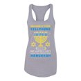 thumbnail image 2 of Wild Bobby Hanukkah Imagine If Your Phone Battery was Low but Lasted 8 Days Women Racerback Tank Top, Heather Grey, Medium, 2 of 6