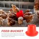 thumbnail image 5 of Comedero colgante para pájaros, cubo para pollitos, bebedero, kit de comida, contenedores de plástico para codornices, 2 piezas, 5 of 6
