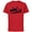 Red, variant on Frozen 2 Characters Anna Elsa Silhouette - Short Sleeve Cotton T-Shirt for Adults - Customized-White