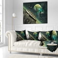 thumbnail image 3 of Designart Alien Planet - Abstract Throw Pillow - 18x18, 3 of 5