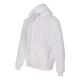 thumbnail image 2 of Adult Super SweatsÃ‚Â® NuBlendÃ‚Â® Fleece Full-Zip Hooded Sweatshirt - WHITE - S, 2 of 5