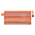 thumbnail image 2 of Dademeo High Density Mesh Pencil Case, Macaron Rainbow Stripe Zipper Pouch for Office Travel Makeup Brushes Cosmetic Storage, 2 of 6