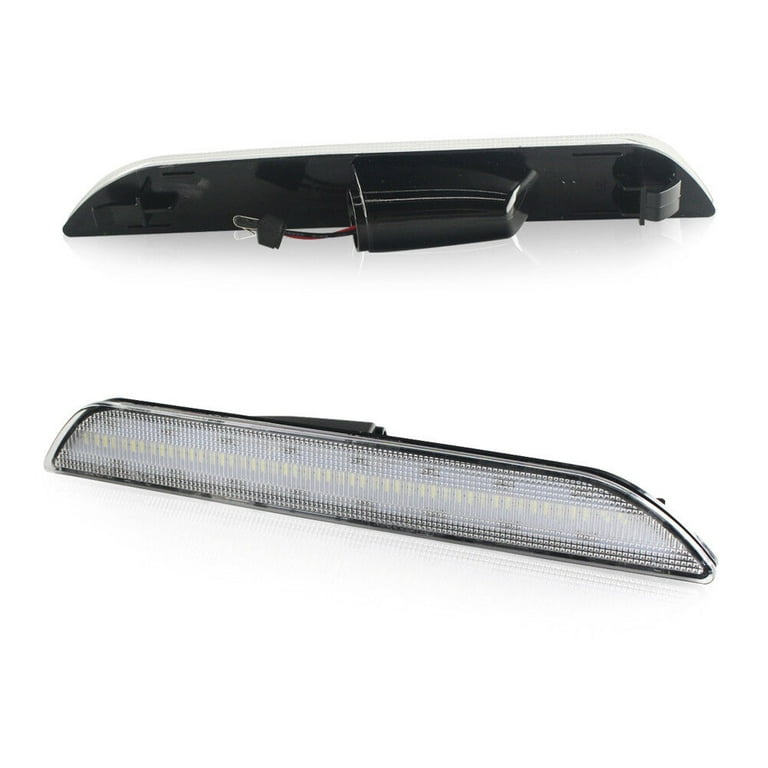 Clear White LED Side Marker Lights For 2015-2020 Ford Mustang - Plug & Play Set 8 thumbnail image