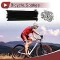 thumbnail image 2 of Unique Bargains 36 Set 12G Bicycle Spokes 12G Bike Wheel Spokes 45 Steel Black-152mm, 2 of 7