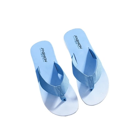

Lacyhop Men s Home Cozy Slip On Flip Flops Mens Summer Fashion Color Stitching Slippers Lightweight Open Toe Slides
