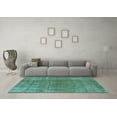 thumbnail image 3 of Ahgly Company Indoor Rectangle Oriental Light Blue Industrial Area Rugs, 8' x 12', 3 of 4