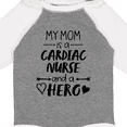 thumbnail image 4 of Inktastic My Mom is a Cardiac Nurse and a Hero Boys or Girls Long Sleeve Baby Bodysuit, 4 of 5