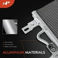 thumbnail image 2 of A-Premium Air Conditioning A/C Condenser Compatible with Ford Explorer 2013-2019, Police Interceptor Utility 2014-2019, V6 3.5L Turbocharged, 2 of 8