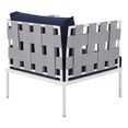 thumbnail image 3 of Modway Harmony Sunbrella® Outdoor Patio Aluminum Armchair in Gray Navy, 3 of 6