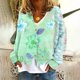 thumbnail image 1 of Cárdigan informal para mujer, chaqueta con botones estampados, abrigo de moda, blusa de poliéster para mujer, 1 of 5