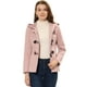 thumbnail image 1 of Chaquetón Allegra K con Capucha y Bolsillos Profundos Corta Tipo Trenca Rosa M, 1 of 5