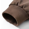 thumbnail image 3 of Homenesgenics Jackets for Men Big and Tall Long-Sleeve Relaxed-Fit Leather Plus Size Casual Hooded Outerwear Brown XXXXL, 3 of 8