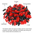 thumbnail image 4 of Unique Bargains 200pcs Rubber End Caps Cover Assortment 3/16 inch Screw Thread Protector for Screw Bolt Black Red, 4 of 5