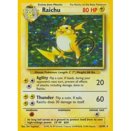 Pokemon Base Set Raichu 14