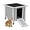 Grey, variant on PINDEE Rabbit Hutch, Outdoor Cat House Weatherproof, Bunny Cage Indoor with Openable, Portable Small Animals Shelters with Nonslip Ramp for Hideout Rabbits/Feral Cats/Chicken/Small Animals-Orange