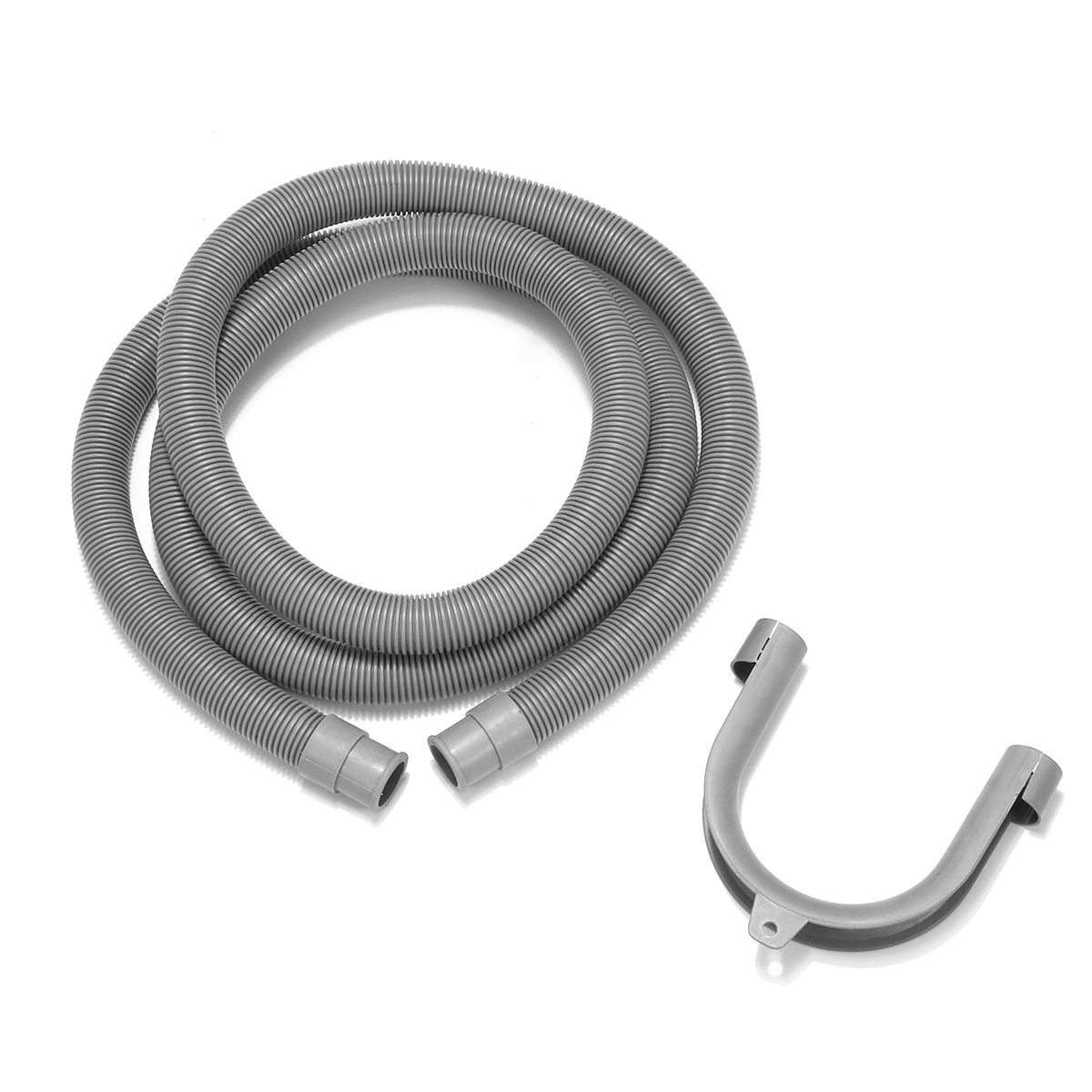 Aimeeli 78.7'' PVC Flexible Elbow Drain Hose With Bracket for Washer