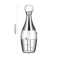 thumbnail image 2 of Binwennn Kitchen Stuff for Baking Hamburger Rings to Cook Patties Lettuce Roller Garlic Chopper Mini Manual Pressed Chopper Garlic Chopper Garlic Slicer Hand Pressed Stainless Steel Kitchen Chopper, 2 of 7