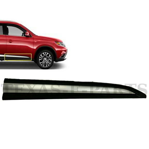 2014 2015 2016 2017 2018 2019 2020 Compatible with Mitsubishi Outlander Front Door Lower Molding Trim Right Passenger Side