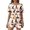 Beige, variant on Comfortable Women's Shorts Suit For Relaxation For Lounging Home Wear And Sleep Short Sleeve Top And Shorts Set