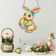 thumbnail image 4 of Easter Decorations,Easter Bunny Hanging Ornament,Colorful 2D Acrylic Easter Egg And Bunny Window Hanging Decor for Spring Holiday Tree Window Party Indoor Outdoor Festive Decoration, 4 of 6