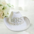 thumbnail image 4 of occidental Mujeres Sombrero de vaquero Apliques de flores Sombreros de Gorros Boda Novia Sombrero de de compromis , DONA SRA Yinane Sombrero de vaquero, 4 of 8