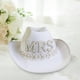 thumbnail image 5 of 2 Uds Sombrero De Vaquera Sombreros De Vaquero Del Oeste Salvaje Para Mujer Vestido De Lujo Novia + Señora NOVIA+SRA, 5 of 8
