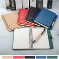 thumbnail image 5 of Lined Spiral Steno Pads Notebook with Pen In Holder, Multicolor, 210 Pages, 3 Pack, 5 of 8