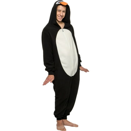 Slim Penguin Animal Pajamas - Slim Fit One Piece Plush Novelty Costume Jumpsuit By Funziez! (Xxlarge)