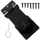 thumbnail image 2 of Desk Drawer Lock Black Iron Durable Construction Gym Lock Combination for Furniture, 2 of 5