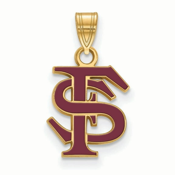 Women's Florida State Seminoles Gold Plated Small Enamel Pendant