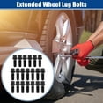 thumbnail image 2 of 20pcs M14x1.5 Extended Wheel Lug Bolts for Wheel Spacers Ball Seat 19mm Hex 40mm Shank Length for VW EOS, 2 of 6