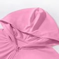 thumbnail image 6 of FAHXNVB Girls' Cooling Zip Up Hoodies Soft Lightweight Long Sleeve Hooded Sweatshirts Solid Color Casual Loose Fit Jackets 4-13 Years, 6 of 8