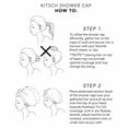 Kitsch Luxury Shower Cap for Women Waterproof, Reusable Shower Caps