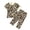 Beige, variant on Girl Outfits Kids Leopard Print Short Sleeve T Shirt And Pants 2Pcs Girls' Clothing Sets