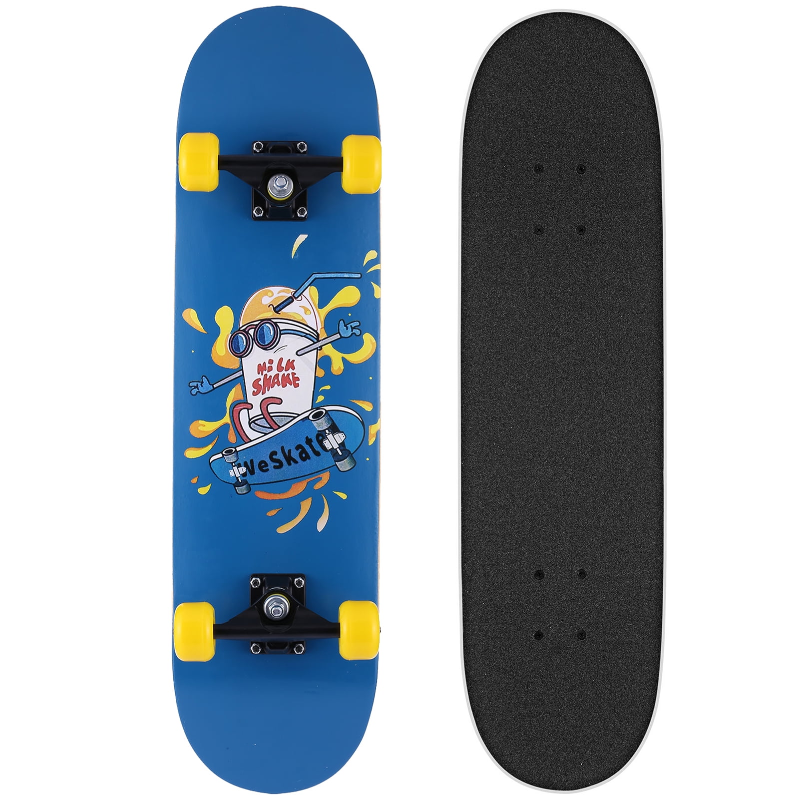 Details about / Complete Skate Boards Skateboard for Beginners Teens Girls Boys Load 220lbs+LED/_