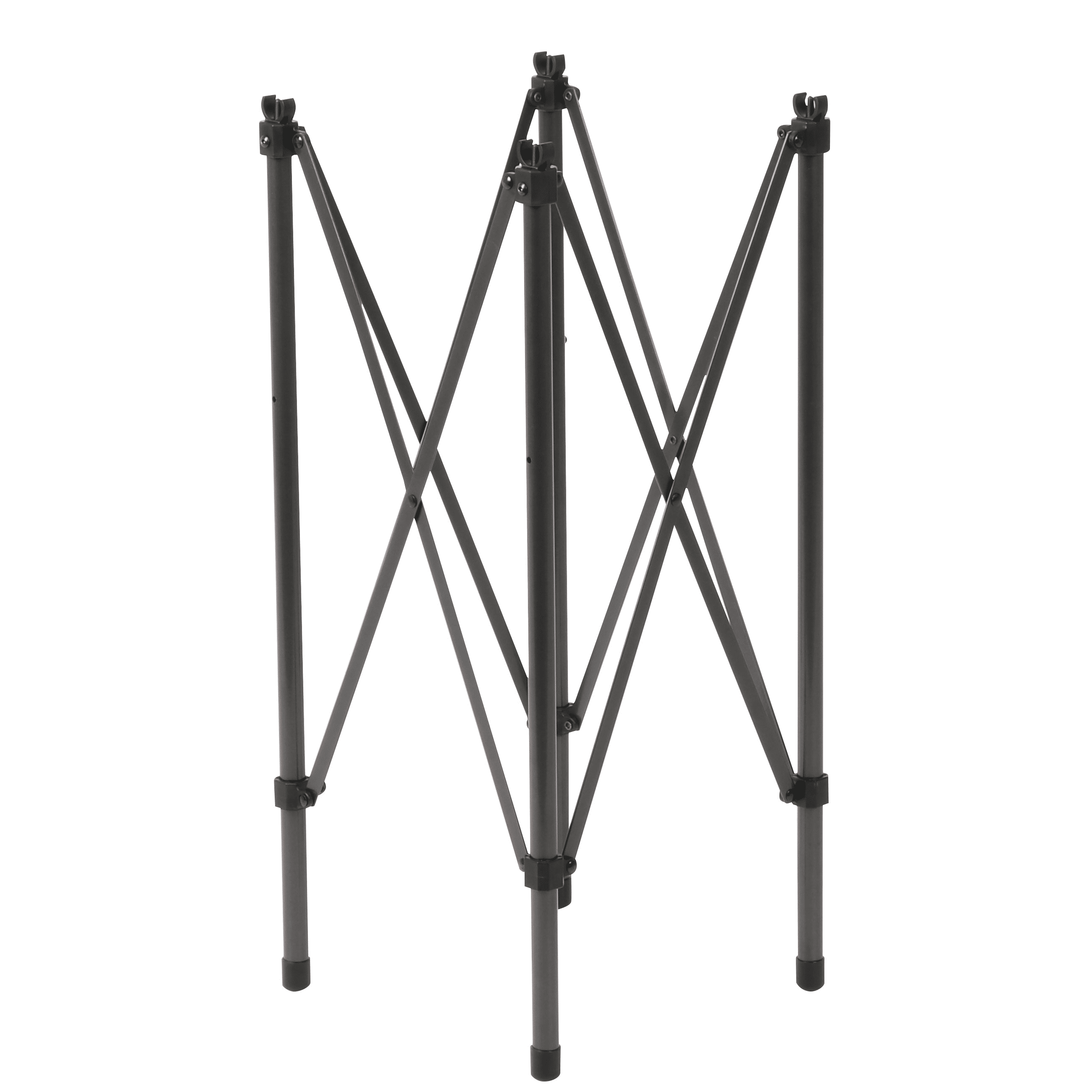 Ozark Trail Roll Top Camping Table, 31" x 31" x 27", Steel, Gray