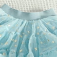 thumbnail image 6 of Byoo Toddler Girls' Star Print Tutu Dress Sleeveless Ruffled Tulle Graphic Party Dress Relaxed Fit Dressed for Kids, 6 of 7