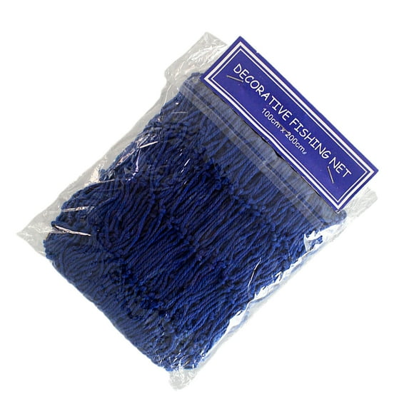 fastboy Cotton Creative Wall Hangings Transform Home Into Fashion Statement Stylish Fishing Net Hangings 1*2m Blue