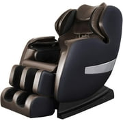 Massage Chair,Zero Gravity,Full Body Shiatsu with S-Track,3D Recliner with Heat,Vibrating & Foot Roller,Black and Brown
