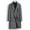 Dark Gray, variant on Olyvenn Stylish Men's Double-Breasted Long Trench Peacoat Notched Lapel Dress Coat with Flap Pockets for Fall Winter Black 8