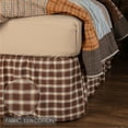 thumbnail image 4 of VHC Brands Rustic & Lodge Farmhouse Rory Bed Skirt, Queen 60x80x16, Chocolate Brown, 4 of 5