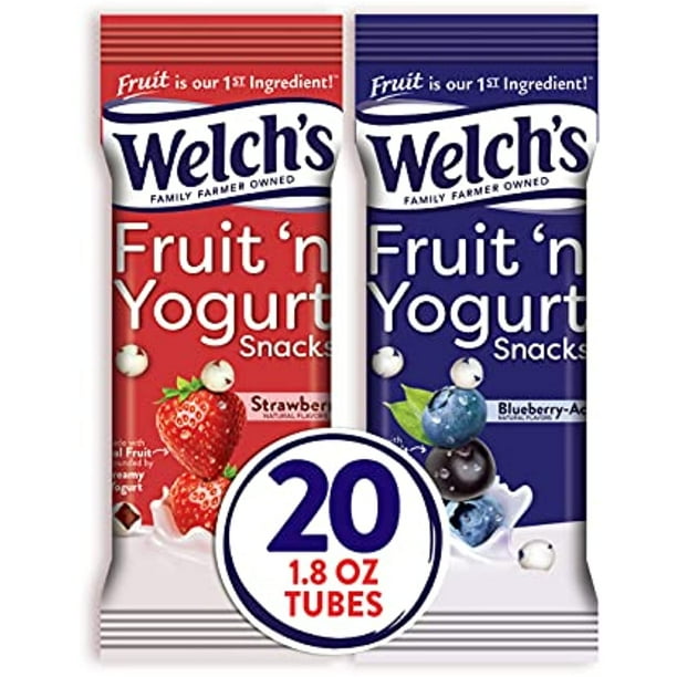 Welchs Fruit Snacks, Fruit N Yogurt Variety Pack, Strawberry