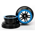 thumbnail image 2 of Traxxas Dual Profile Split-Spoke SCT Wheels (Black/Blue) (2) (Slash Front) 12mm Hex, 2 of 3