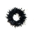 thumbnail image 2 of Matsuzay Guirnalda de plumas negras, guirnaldas colgantes para puerta, colgador de Halloween, colgante para o trato, recuerdos de fiesta Kits de decoración para fiestas Con luz, 2 of 6