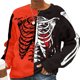 thumbnail image 1 of Sudadera informal con estampado divertido de esqueleto de Halloween para mujer, cómoda, suelta, cuello redondo, manga larga, suéter de otoño, Tops Pompotops gfhjh3609, 1 of 5