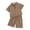 Brown, variant on ITSAME Boys Outfit Sets, Cotton Lapel Short Sleeve Polo Top and Elastic Waist Shorts 2-Piece Summer Casual Fashion Sets Brown 2T