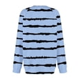 thumbnail image 5 of Tranfacy Longues Chemises à Manches pour Femmes, Chemises pour Femmes, Haut à Manches Longues pour Femmes Imprimé à Col en V avec Manches Raglan, Chandail Décontracté pour Tenues de Mode Automnales Quotidiennes, 5 of 5