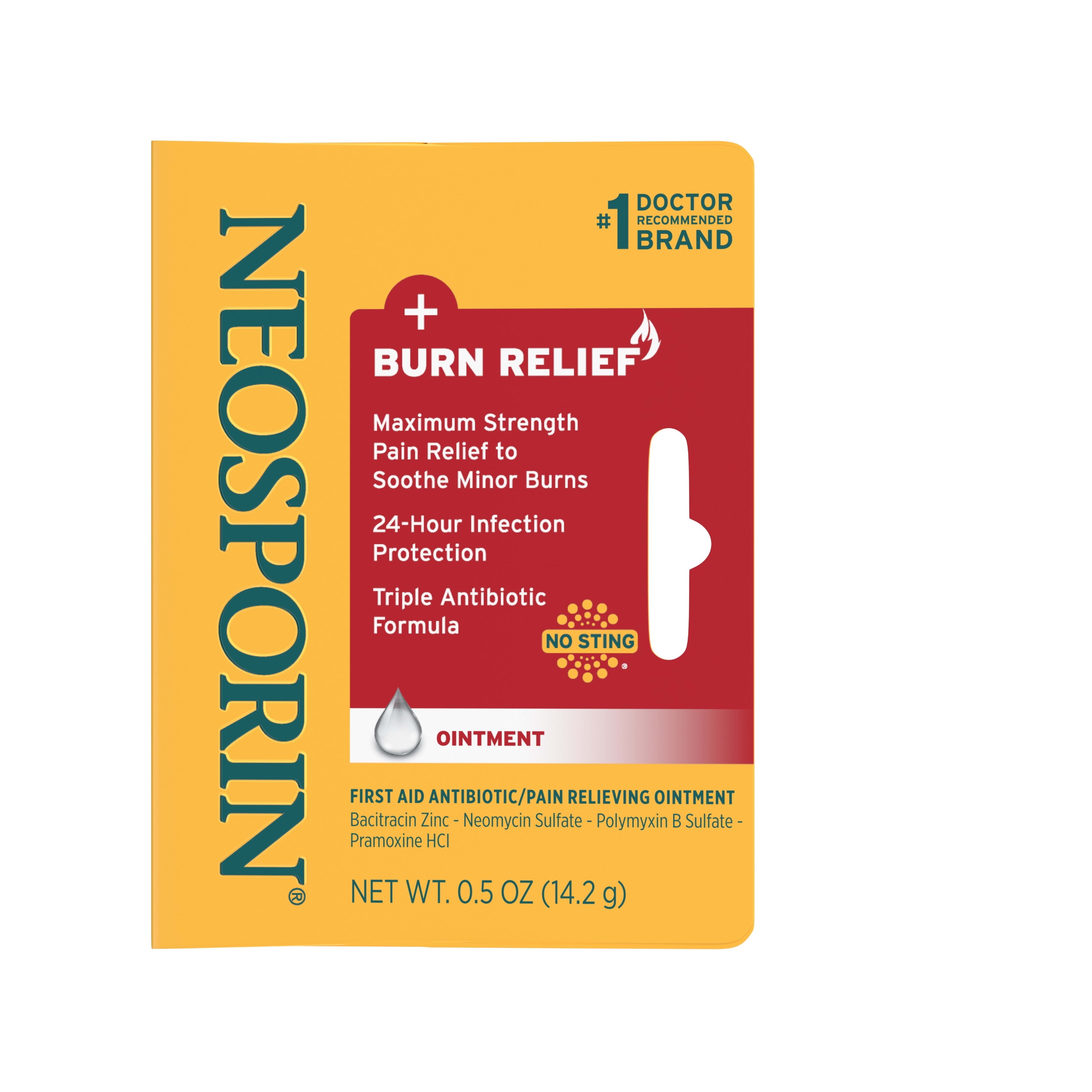 Neosporin Burn Relief & FirstAid Antibiotic Ointment,.5 oz