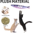thumbnail image 3 of Juguete con hierba gatera para interior, 2 uds., bonito pez, juguete para gato esponjoso, almohada calmante de felpa suave, juguete con hierba gatera, 3 of 5